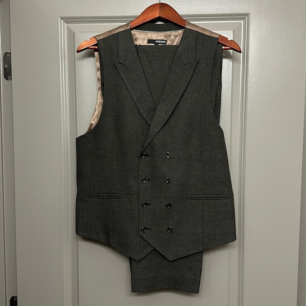 Murano men’s matching vest (Large) & pants (34x30)
